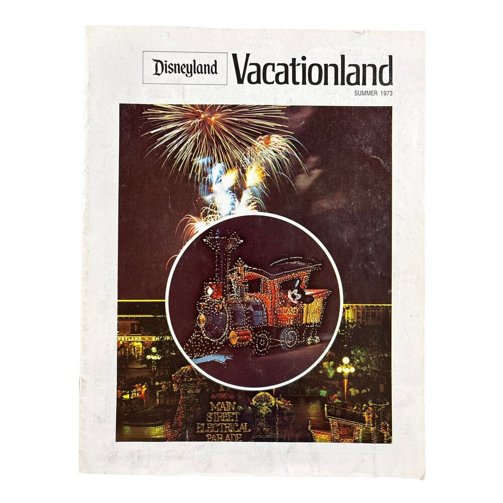 Disneyland Vactationland magazine Summer 1973 promotional Vol 17 No 2 vintage